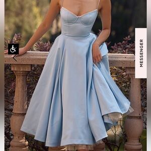 House Of CB Mademoiselle Cinderella Blue Tulle Dress